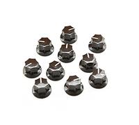 kaish 10 x inserto de latón marrón EE. UU. Spec 1/4 "gran Jazz J Bass pomo Jaguar Mustang estilo pomos