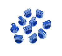 kaish 10pcs - Amplificador de guitarra pedal de efecto perillas puntero pomo con tornillo de azul