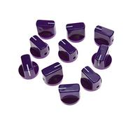 kaish 10pcs - Amplificador de guitarra pedal de efecto perillas puntero pomo con tornillo de color morado