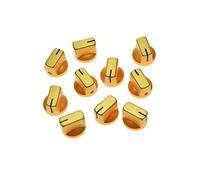 kaish 10pcs - Amplificador de guitarra pedal de efecto perillas puntero pomo con tornillo de oro