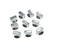 kaish 10pcs - Amplificador de guitarra pedal de efecto perillas puntero pomo con tornillo de plata