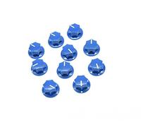 kaish 10pcs azul Mini MXR estilo falda Amp pomo latón Pedal de efecto pomos