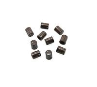 kaish 10pcs Marrón Perillas borde festoneado Amplificador - Cilindro Pedal de efecto para guitarra