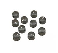 kaish 10pcs marrón Vintage barril juego de pomos de amplificador de guitarra perilla Redonda con tornillo
