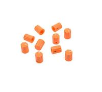 kaish 10pcs Naranja guitarra borde festoneado amplificador pomo cilindro pedal de efecto pomos