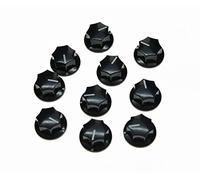 kaish 10pcs Negro Mini MXR estilo falda Amp pomo latón Pedal de efecto pomos
