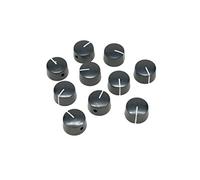kaish 10pcs Negro Vintage barril juego de pomos de amplificador de guitarra perilla Redonda con tornillo