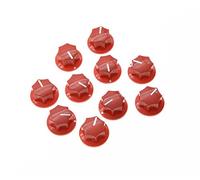 kaish 10pcs Rojo Mini MXR estilo falda Amp pomo latón Pedal de efecto pomos