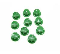 kaish 10pcs Verde Mini MXR estilo falda Amp pomo latón Pedal de efecto pomos