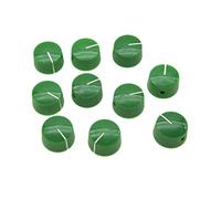 kaish 10pcs Verde Vintage barril juego de pomos de amplificador de guitarra perilla Redonda con tornillo