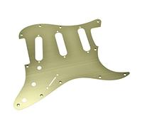 KAISH 11 agujero metal aluminio anodizado estilo moderno ST Strat SSS Golpeador Scratch placa se adapta a American/Mexicano Fender Strat Gold