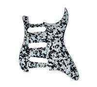KAISH 11 Agujero ST/Strat Estilo Pickguard SSS Pick Guard para Stratocaster/Strat Hecho en USA/México Negro Blanco Ágata