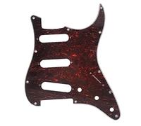 KAISH 11 hoyos American Vintage 62 Strat/ST Style SSS sola bobina Pick Guard Guitarra Golpeador Rasguño Placa para Stratocaster/Strat Tortuga Roja