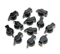 kaish 12 piezas con parte superior plana amplificador de guitarra pedal de efecto pollo Cabeza pomos negro