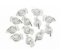 kaish 12 piezas con parte superior plana transparente amplificador de guitarra pedal de efecto pollo Cabeza pomos transparente