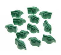 kaish 12pcs Raised Vintage amplificador de guitarra pedal de efecto pollo Cabeza pomos verde