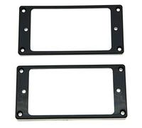 KAISH - 2 piezas de anillos de pastilla humbucker negros con fondo curvo para Epiphone Les Paul