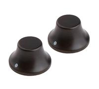KAISH 2 pomos de madera LP/Strat estilo Bell perillas de guitarra bajo parte superior Sombrero de madera con indicador Dot 5 diferentes madera