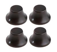 KAISH 2 pomos de madera LP/Strat estilo Bell perillas de guitarra bajo parte superior Sombrero de madera con indicador Dot 5 diferentes madera