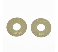 kaish 2pcs crema w/oro LP Guitarra Toggle Interruptor Arandela Placa Anillo Rhythm Agudos para Les Paul