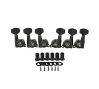 KAISH 3L3R 18:1 - Clavijas de afinación de bloqueo para guitarra, con mini botones contemporáneos para la mayoría de guitarras eléctricas/acústicas, color negro