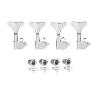 KAISH 4 cuerdas 18:1 selladas para bajo y bajo para guitarra baja, cabezales de afinación para Ibanez/Yamaha estilo acústico/bajo eléctrico, cromado