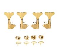 KAISH 4 cuerdas 2R2L 18:1 sellados para bajo, teclas de afinación para bajo, para Ibanez/Yamaha, estilo acústico/bajo eléctrico, dorado