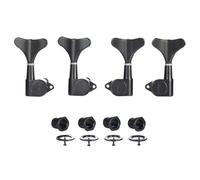 KAISH 4 cuerdas 2R2L 18:1 sellados para bajo, teclas de afinación para bajo, para Ibanez/Yamaha, estilo acústico/bajo eléctrico, color negro