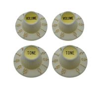 KAISH 4 pomos para sombrero de bruja de guitarra LP con tapa dorada, 24 pomos de sombrero de bruja para USA Les Paul/SG/ES