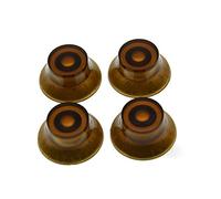 kaish 4pcs ámbar LP Guitarra Bell Perillas Top Hat Perillas para Les Paul