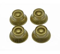 kaish 4pcs Oro W/blanco Número LP Guitarra Bell Perillas Top Hat Perillas para Les Paul