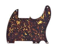 kaish 5 agujeros tele Telecaster Golpeador arañazos platos para Fender Esquire marrón oscuro tortuga