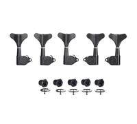 KAISH 5 cuerdas 3R2L 18:1 sellados para bajo, teclas de afinación para bajo, para Ibanez/Yamaha, estilo acústico/bajo eléctrico, color negro