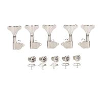 KAISH 5 cuerdas 3R2L 18:1 sellados para bajo, teclas de afinación para bajo, para Ibanez/Yamaha, estilo acústico/bajo eléctrico, níquel