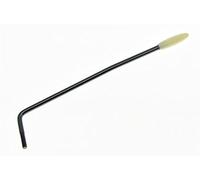kaish 5 mm ST Strat guitarra tremolo arm brazo de trémolo Whammy Bar Negro Níquel con punta de color crema