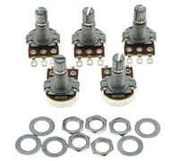 kaish 5 x audio base de 16 mm A500 K guitarra eléctrica Mini ollas Potenciómetros de w/de largo Split Shaft (500 K