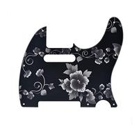 KAISH 8 Agujero 3D Impreso Tele Estilo Guitarra Plástico Golpeador TL Pick Guard Scratch Plate para Tele/Telecaster Flor Patrón