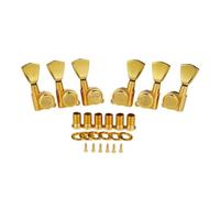 KAISH Afinadores de bloqueo 3x3 18:1 para guitarra, máquinas de afinación con botones Keystone para LP/Les Paul/SG/ES o guitarras acústicas, color dorado