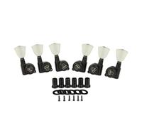 KAISH Afinadores de bloqueo de botón Keystone 3x3 18:1, máquinas de afinación de bloqueo para guitarras LP/Les Paul/SG/ES o acústicas, color negro quemado