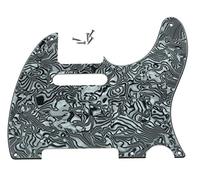 KAISH American Vintage 5 agujeros Tele Golpeador TL guitarra Pick Guard Scratch Plate para Tele/Telecaster Negro Blanco Shell