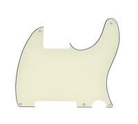kaish años blanco 3 capas 5 agujero en blanco, tele Pickguard arañazos Placa no Pickup agujero para Fender Esquire