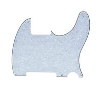 kaish blanco perla 5 agujero tele en blanco Golpeador arañazos Placa no Pickup agujero para Fender Esquire