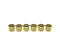 KAISH Casquillos de afinador de guitarra de tamaño vintage de latón de alta calidad de 1/4 pulgadas, casquillos de afinación vintage para guitarras Strat/Tele/Les Paul, latón, 6,2 mm (ID) x 8,8 mm