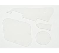 kaish claro LP Golpeador trasera cavidad cubiertas Truss Rod Cubierta transparente para Epiphone Les Pauls