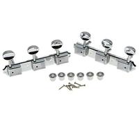 KAISH Claves cromadas 3 por lado 3 x 3 en una placa de guitarra vintage afinadores para Les Paul Korea Made