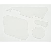 KAISH Cubierta transparente LP Golpeador de cavidad trasera cubierta de varilla de truss transparente para Gibson Les Paul