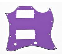 kaish estándar SG cara llena Golpeador morado 3 capas para SG especial guitarra