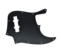 KAISH Golpeador de 10 agujeros de metal anodizado de aluminio estilo J Bass estilo moderno para bajos Jazz J Bass de Estados Unidos/México, negro