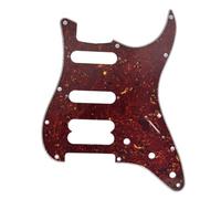 KAISH Golpeador de 11 agujeros American Modern ST Style HSS de esquina redonda sin agujeros para tornillos para guitarras Strat Ultra Series Vintage Tortoise