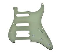KAISH Golpeador de 11 agujeros American Modern ST Style HSS de esquina redonda sin agujeros para tornillos para guitarras Ultra Series Strat, color verde menta